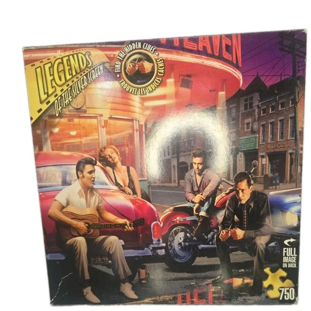 Legends Silver Screen Jigsaw Puzzle Legendary Crossroads Elvis Marilyn 750